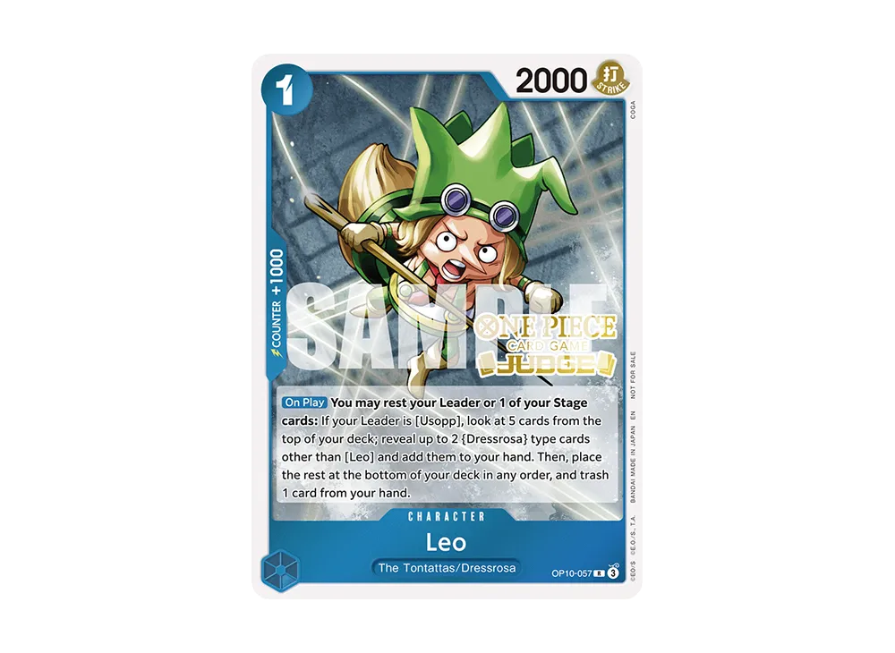 Leo R [OP10-057] [EN](Promotional Card "Judge Pack Vol.6")