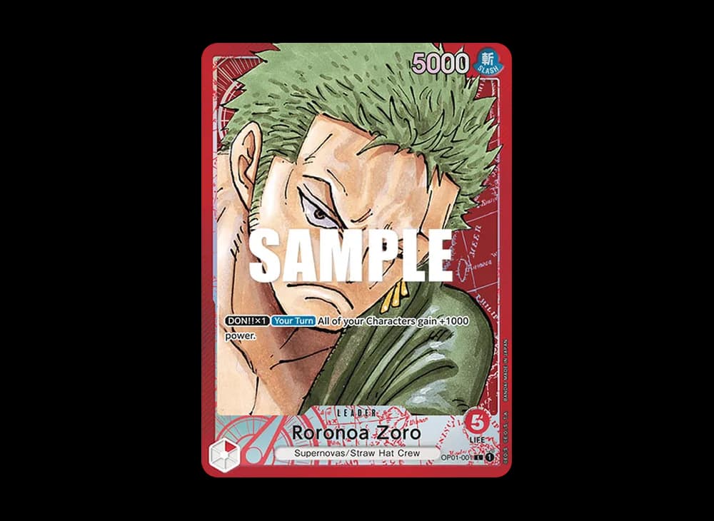 Roronoa Zoro L-P [OP01-001] [EN](Booster Pack "ROMANCE DAWN")