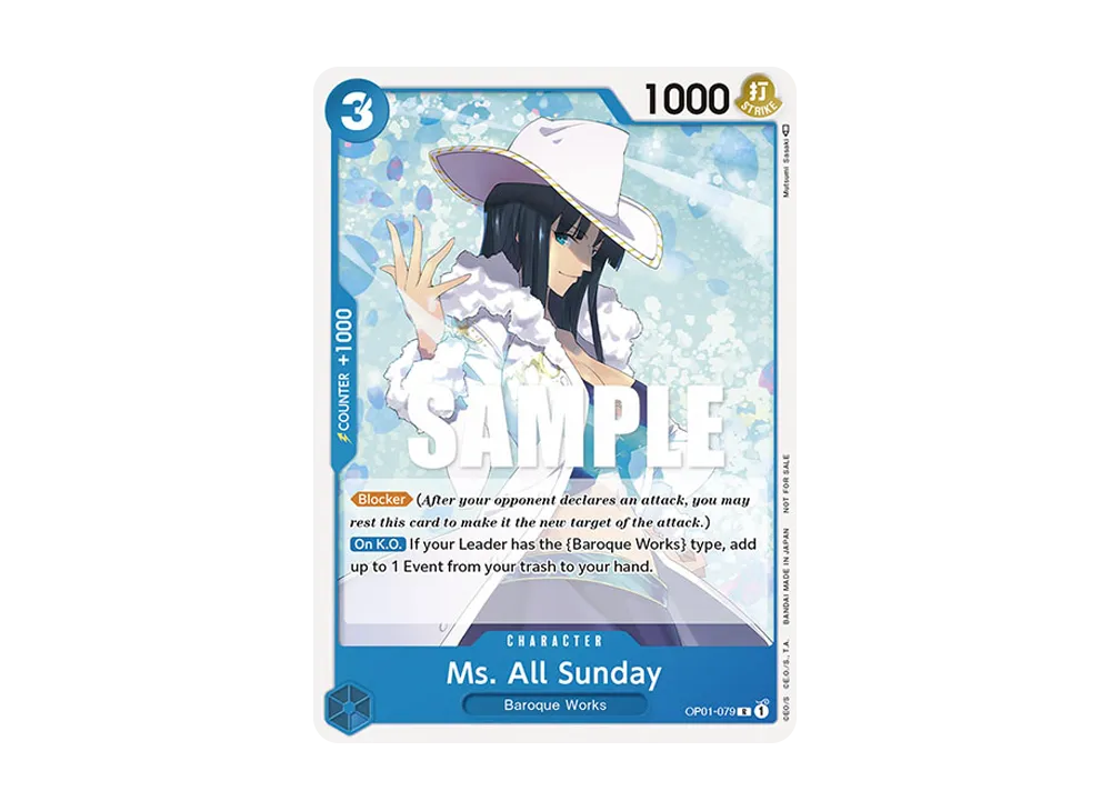 Ms. All Sunday R [OP01-079] [EN](Promotional Card "Promotion Pack 2023")