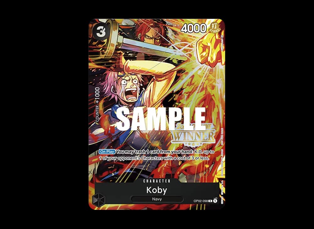 Koby R [OP02-098] [EN](Promotional Card "Offline Regional 2023 Champion Card Set")