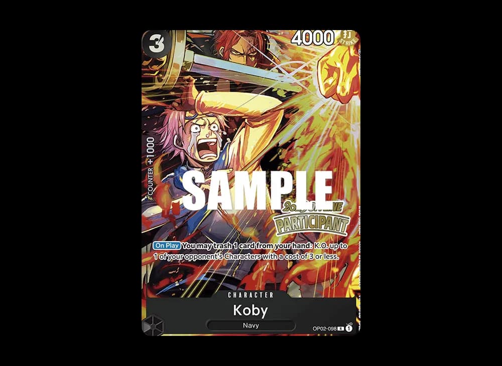 Koby R [OP02-098] [EN](Promotional Card "Offline Regional Participation Pack Vol.1")