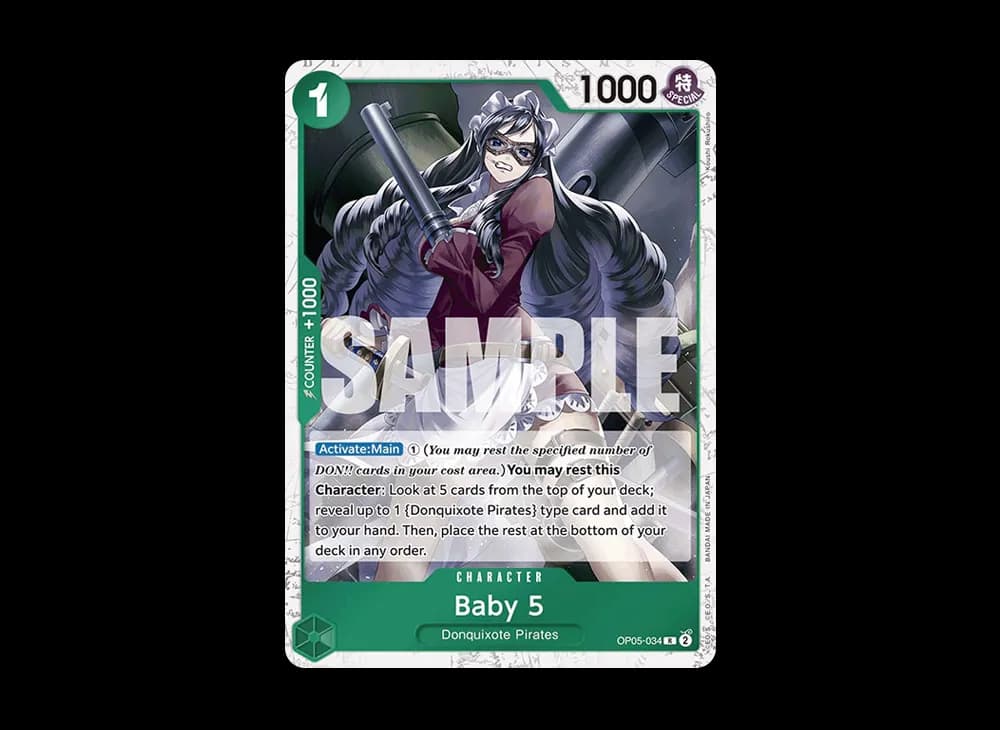 Baby 5 R : Pirate Flag Foil [OP05-034] [EN](Premium Booster "ONE PIECE CARD THE BEST")