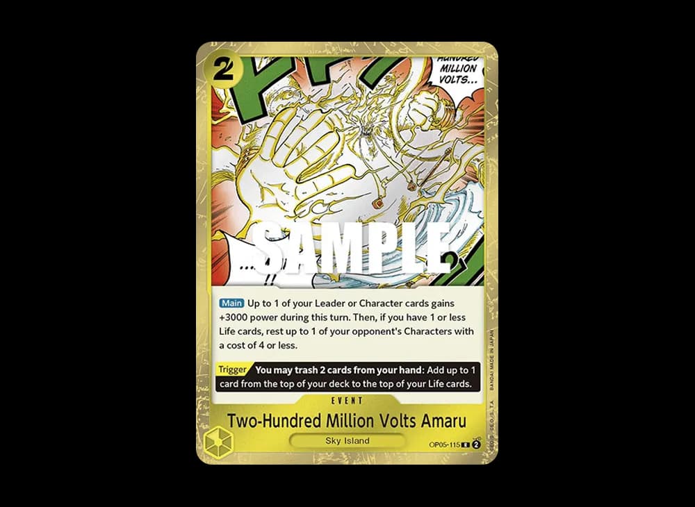 Two-Hundred Million Volts Amaru R [OP05-115] [EN](Booster Pack "Awakening Of The New Era")