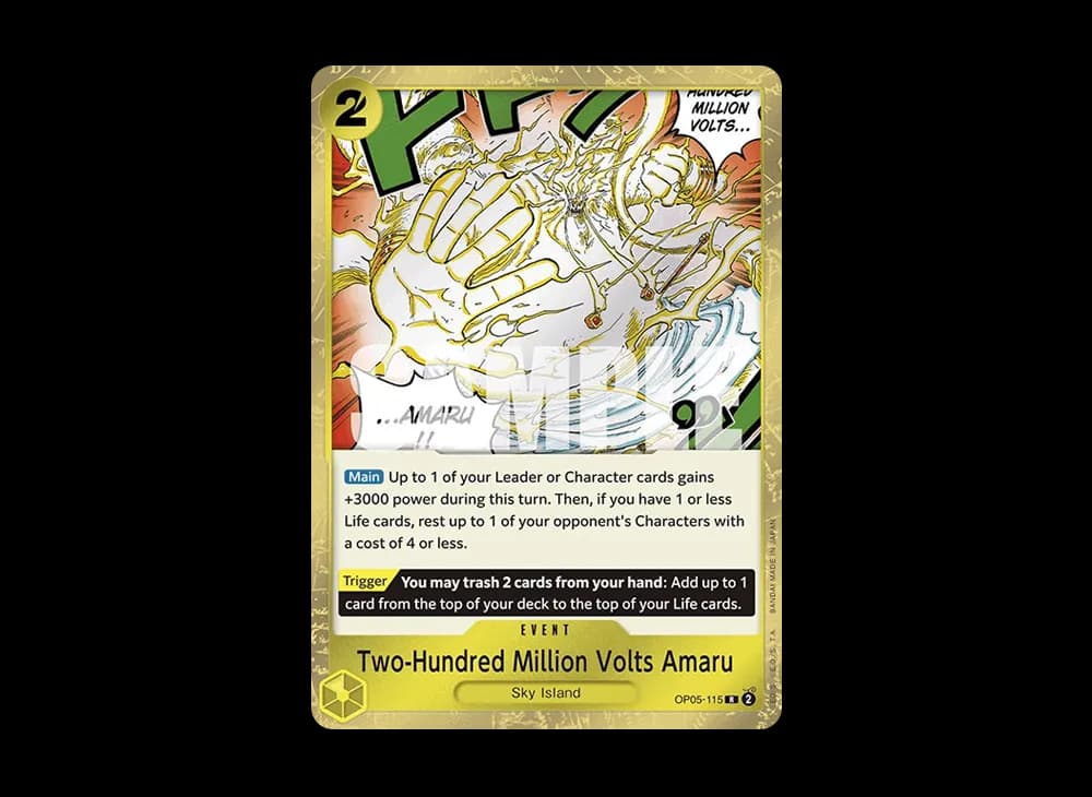 Two-Hundred Million Volts Amaru R [OP05-115] [EN](Premium Booster "ONE PIECE CARD THE BEST")