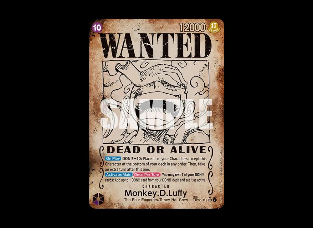 Monkey.D.Luffy : Wanted SEC-SPC [OP05-119] [EN](Booster Pack "Emperors in the New World")