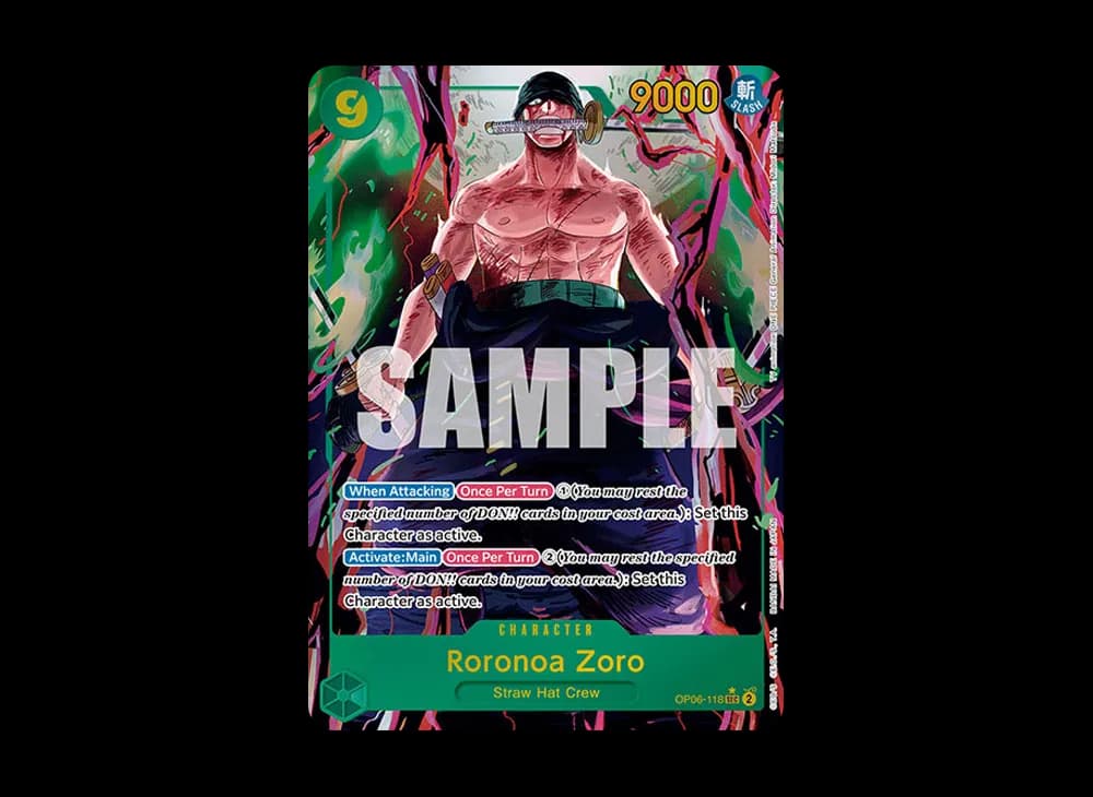 Roronoa Zoro SEC-P [OP06-118] [EN](Booster Pack "Wings Of The Captain")
