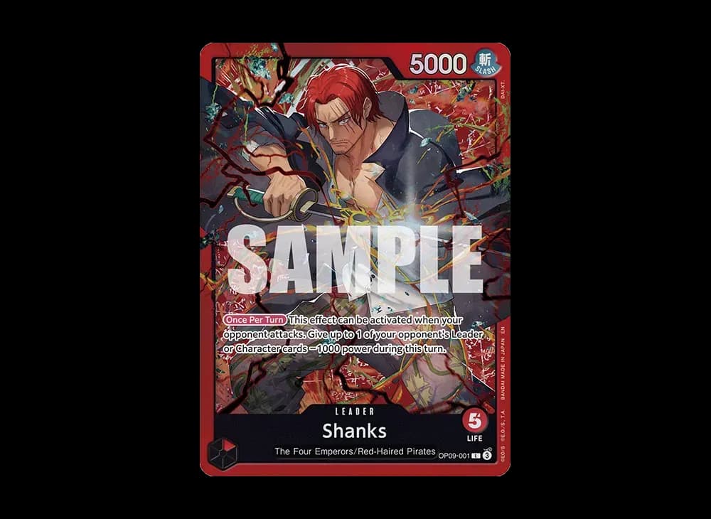 Shanks L [OP09-001] [EN](Start Deck "RED Shanks")