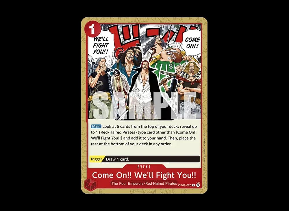 Come On!! We'll Fight You!! R [OP09-020] [EN](Start Deck "RED Shanks")