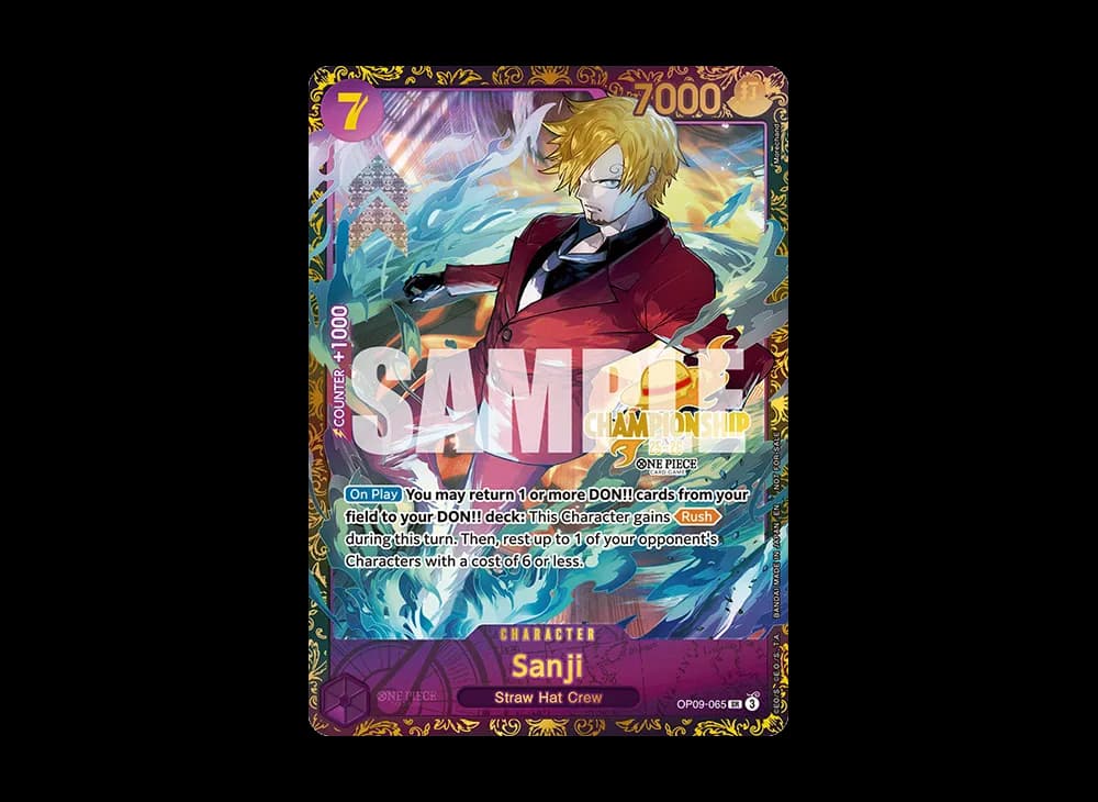 Sanji SR [OP09-065] [EN](Promotional Card "Championship 25-26 Offline Regionals Season 1")