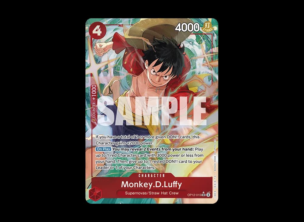 Monkey.D.Luffy SR-P [OP12-015] [EN](Booster Pack "LEGACY OF THE MASTER")
