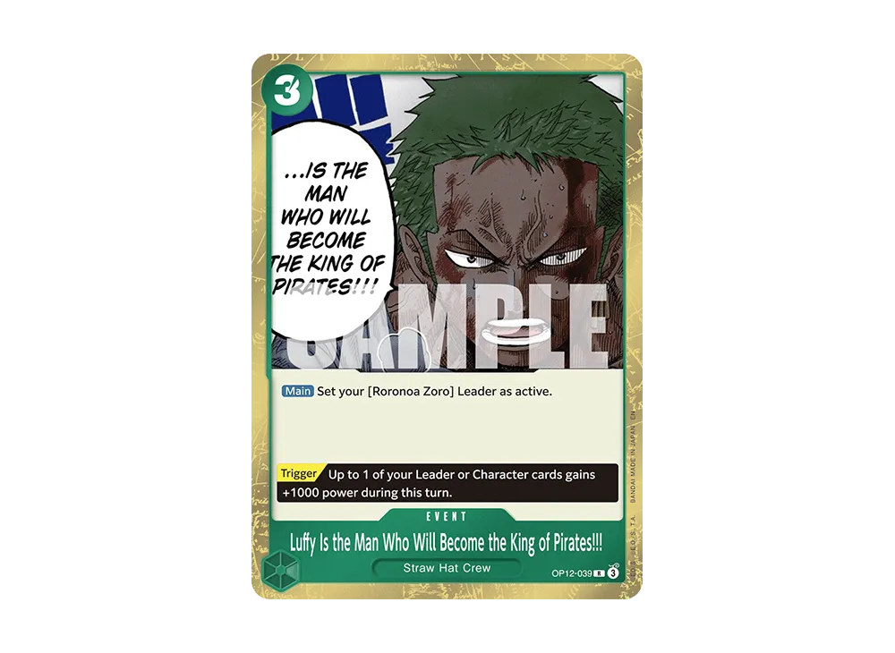 Luffy Is the Man Who Will Become the King of Pirates!!! R [OP12-039] [EN](Booster Pack "LEGACY OF THE MASTER")