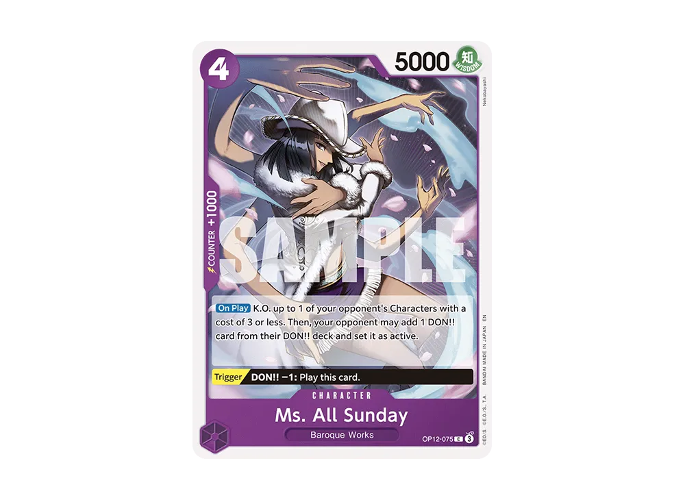 Ms. All Sunday C [OP12-075] [EN](Booster Pack "LEGACY OF THE MASTER")