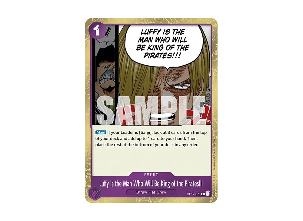 Luffy Is the Man Who Will Be King of the Pirates!!! R [OP12-079] [EN](Booster Pack "LEGACY OF THE MASTER")