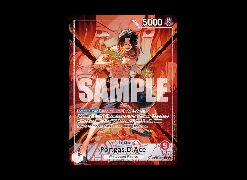 Portgas.D.Ace L-P [OP16-001][EN](Booster Pack "THE TIME OF BATTLE")