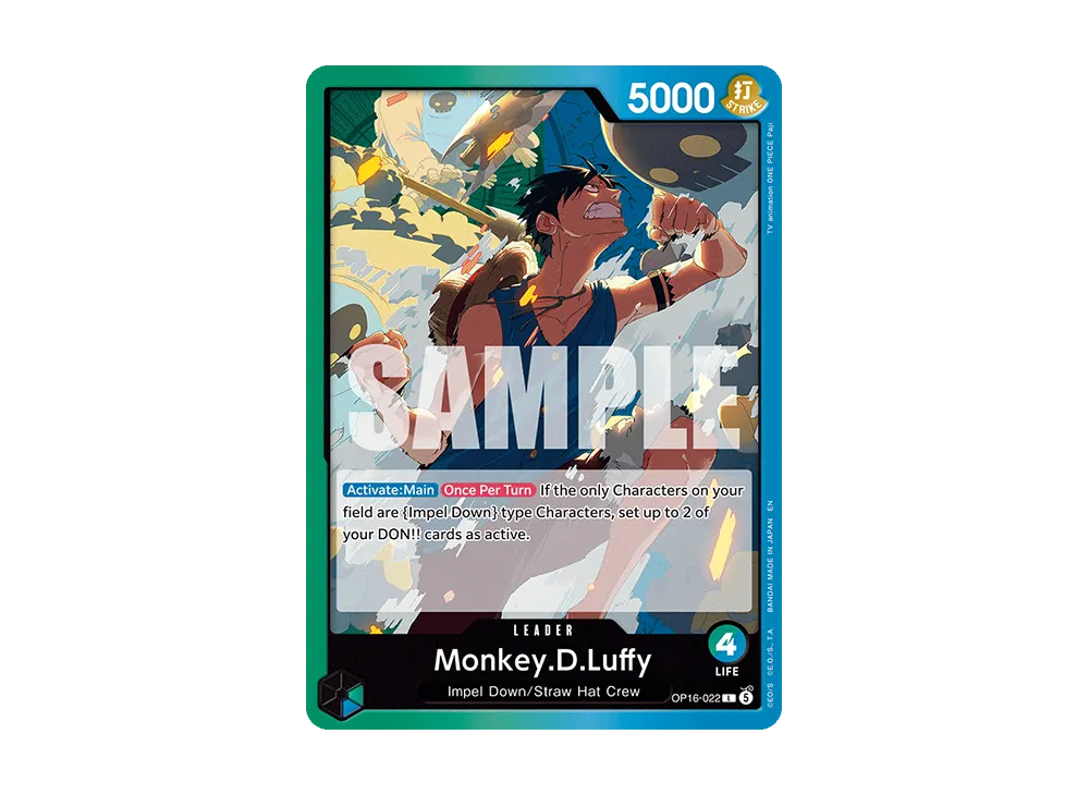 Monkey.D.Luffy L [OP16-022][EN](Booster Pack "THE TIME OF BATTLE")