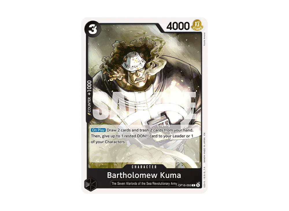 Bartholomew Kuma C [OP16-093][EN](Booster Pack "THE TIME OF BATTLE")