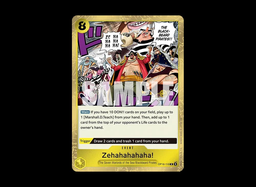 Zehahahahaha! R [OP16-116][EN](Booster Pack "THE TIME OF BATTLE")