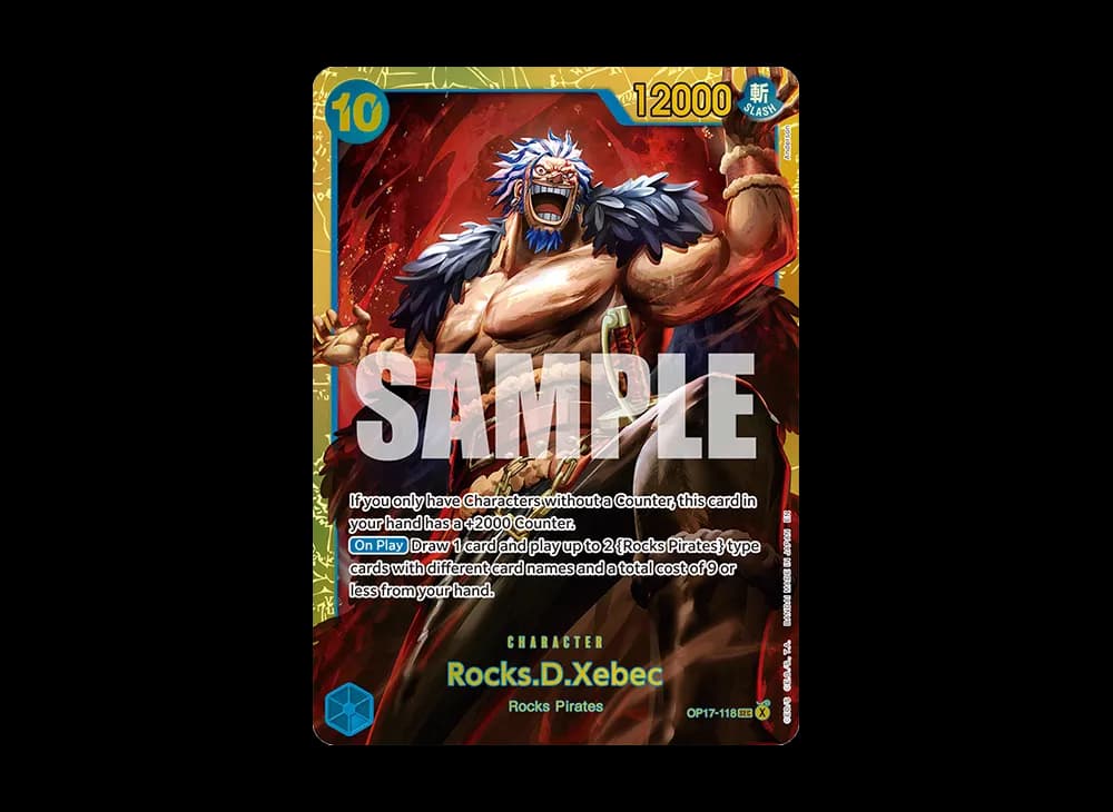 Rocks D. Xebec SEC [OP17-118][EN](Booster Pack "THE WORLD’S STRONGEST WARRIORS")