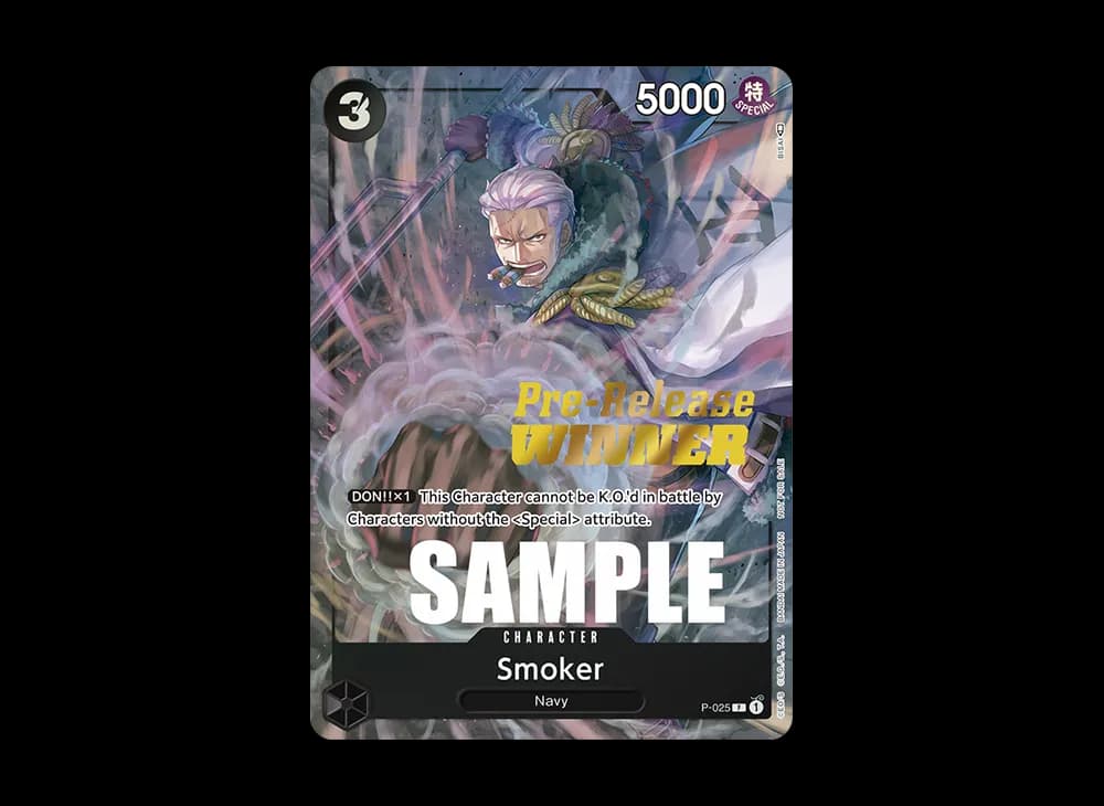 Smoker P [P-025] [EN](Promotional Card "OP-02 Pre-Release Tournament")