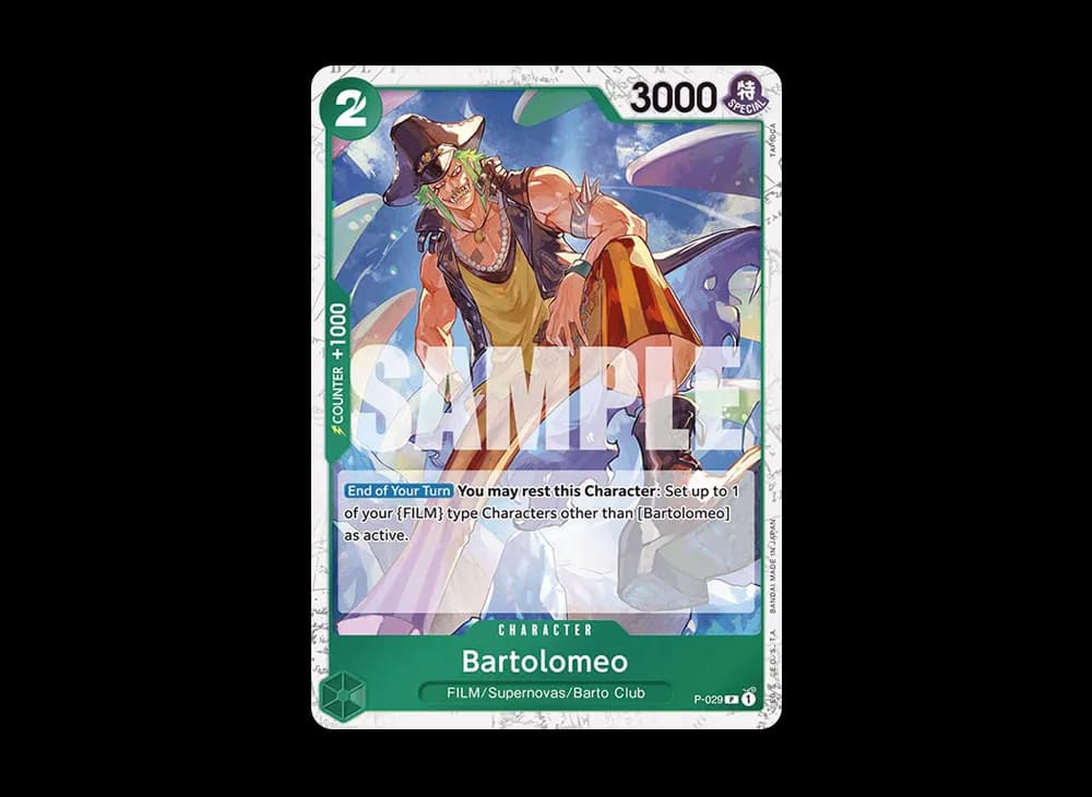 Bartolomeo P : Pirate Flag Foil [P-029] [EN](Premium Booster "ONE PIECE CARD THE BEST")