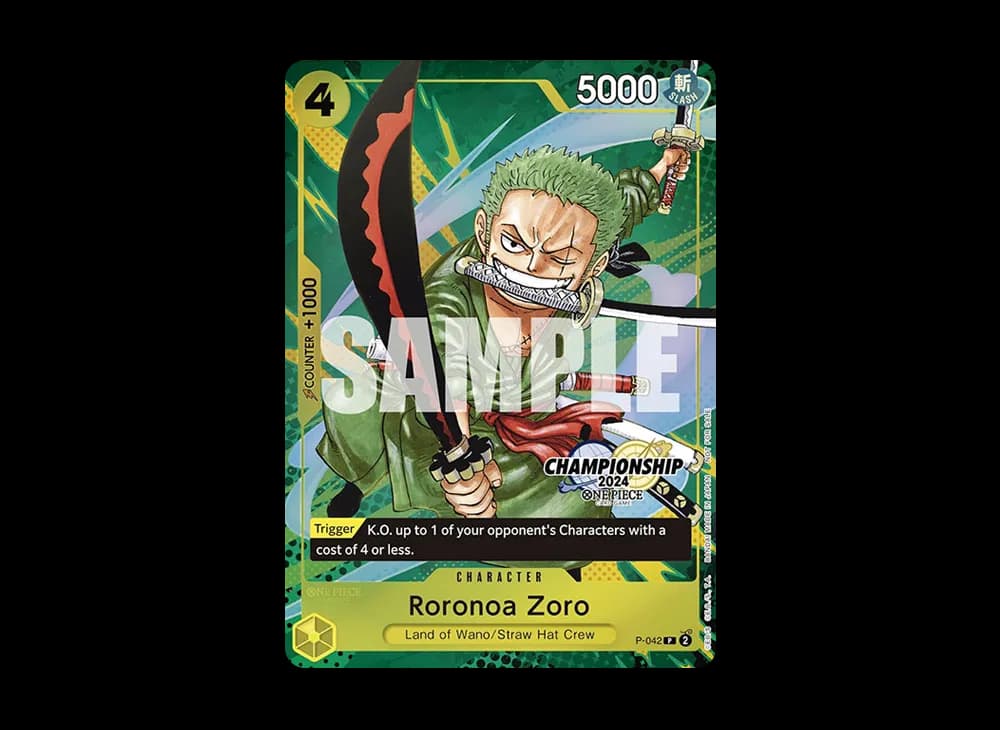 Roronoa Zoro P [P-042] [EN](Promotional Card "Championship 2024 Event Pack Finalist Ver.")