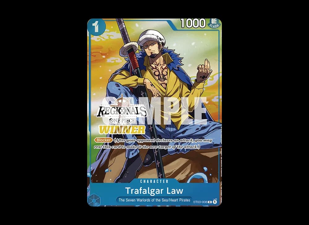 Trafalgar Law C [ST03-008] [EN](Promotional Card "Online Regional Champion Card Set 2024 Vol.2")