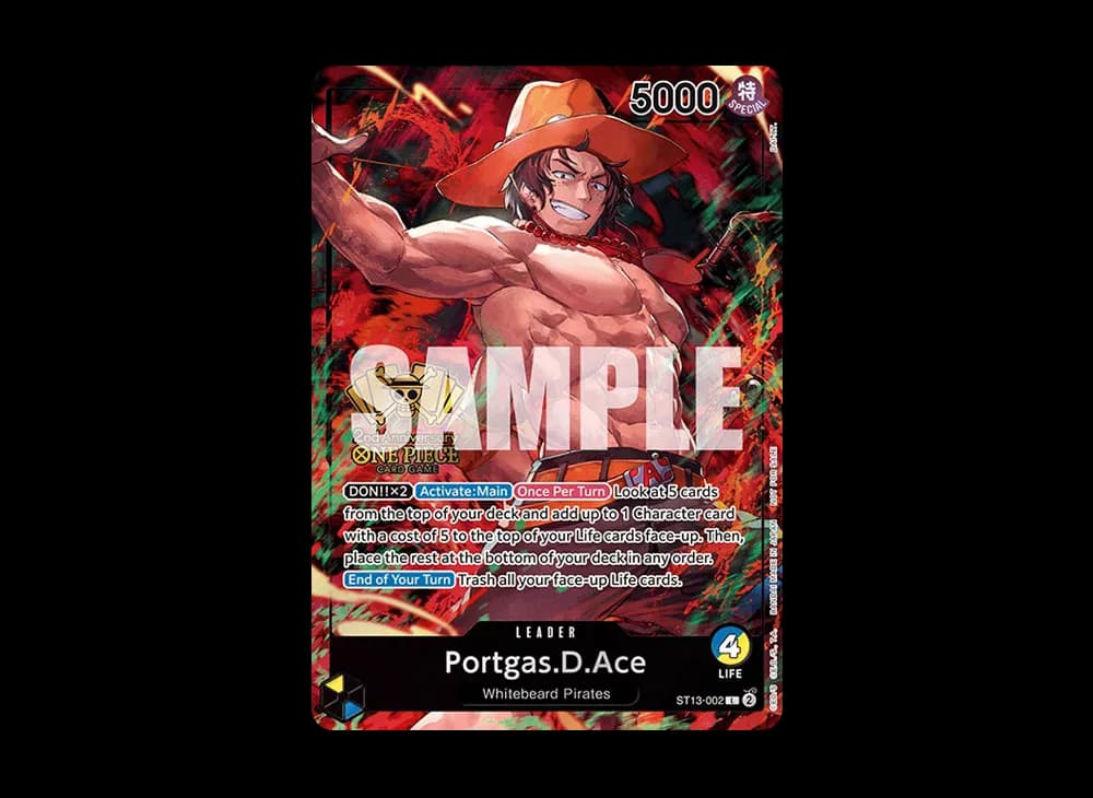 Portgas.D.Ace L [ST13-002] [EN](Promotional Card "2nd Anniversary Tournament Winner")