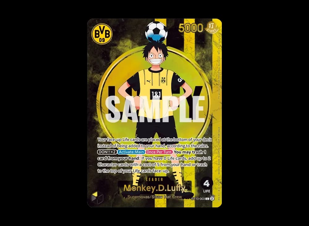 Monkey.D.Luffy L [ST13-003] [EN](Promotional Card "BVB x ONE PIECE Matchday 2025")