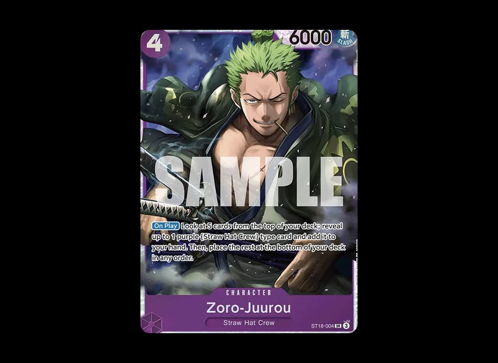 Zoro-Juurou SR [ST18-004] [EN](Start Deck "PURPLE Monkey.D.Luffy")