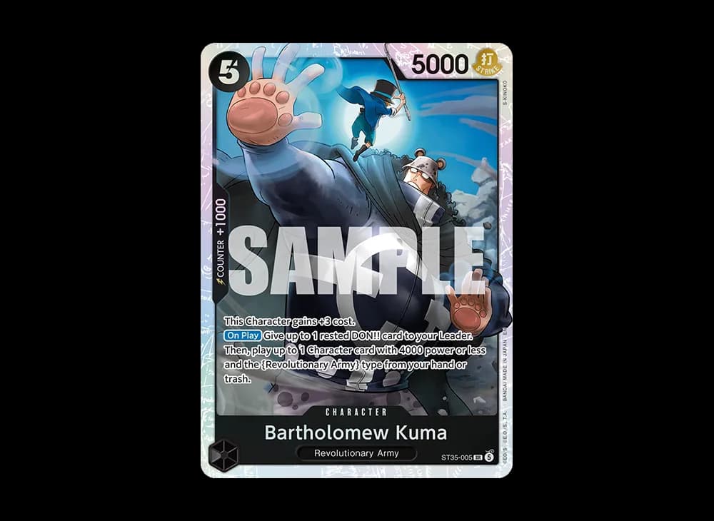 Bartholomew Kuma SR [ST35-005][EN](Start Deck "RED/BLACK Sabo")