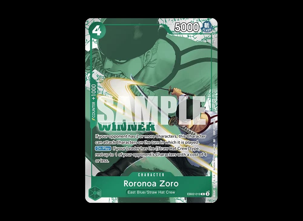 Roronoa Zoro R [EB02-019] [EN](Promotional Card "Winner Pack 2025 Vol.3")