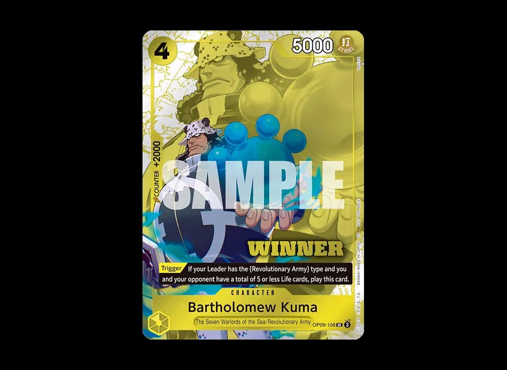 Bartholomew Kuma UC [OP09-018] [EN](Promotional Card "Winner Pack 2025 Vol.4")