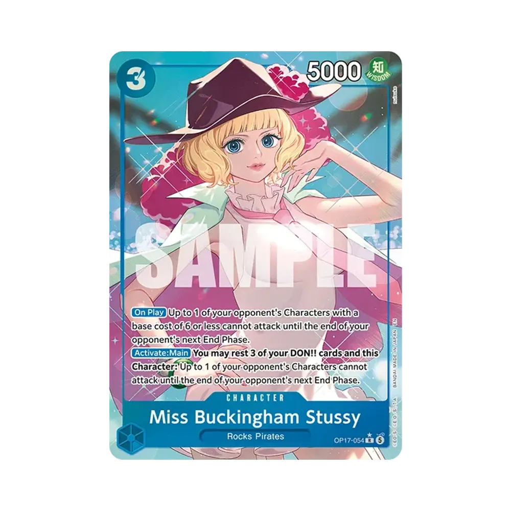 Miss Buckingham Stussy R-P [OP17-054][EN](Booster Pack "THE WORLD’S STRONGEST WARRIORS")