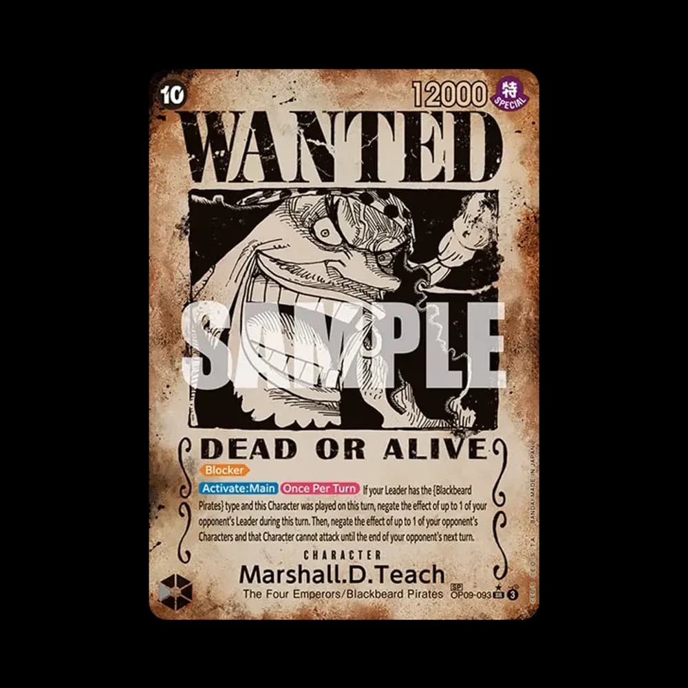 Marshall.D.Teach : Wanted SR-SPC [OP09-093] [EN](Booster Pack "Emperors in the New World")