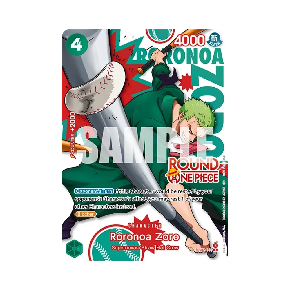 Roronoa Zoro R [PRB02-006][EN](Promotional Card "ROUND1 Promotion Pack")