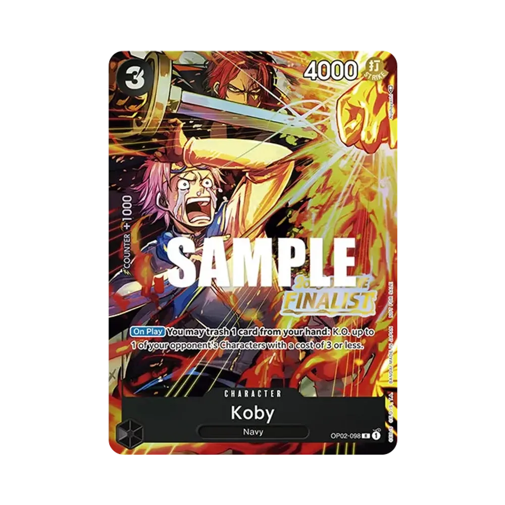 Koby R [OP02-098] [EN](Promotional Card "Offline Regional 2023 Finalist Card Set")