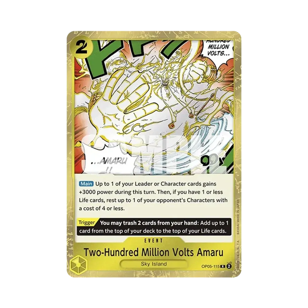 Two-Hundred Million Volts Amaru R [OP05-115] [EN](Premium Booster "ONE PIECE CARD THE BEST")