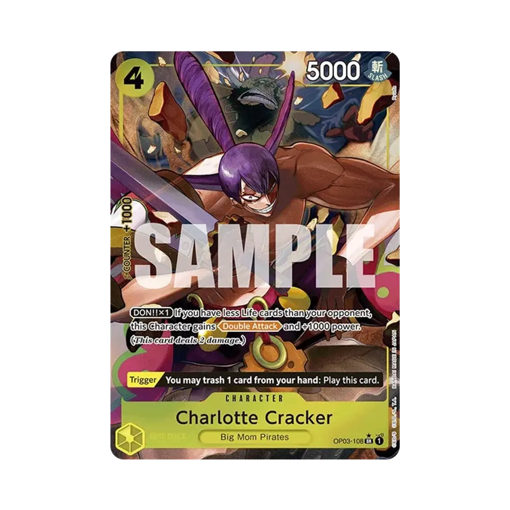 Charlotte Cracker SR-P [OP03-108] [EN](Premium Booster "ONE PIECE CARD THE BEST")