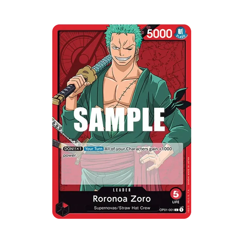 Roronoa Zoro L [OP01-001] [EN](Booster Pack "ROMANCE DAWN")