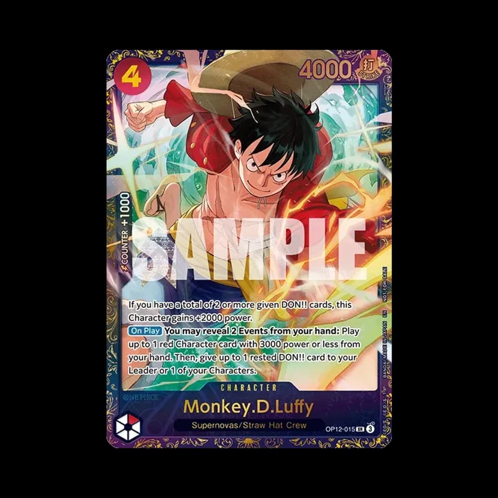 Monkey.D.Luffy SR :TOP 64 [OP12-015](Promotional Card "Treasure Cup November 2025")