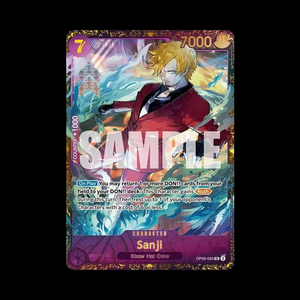 Sanji SR [OP09-065] [EN](Promotional Card "Championship 25-26 Offline Regionals Season 1 Top 8")