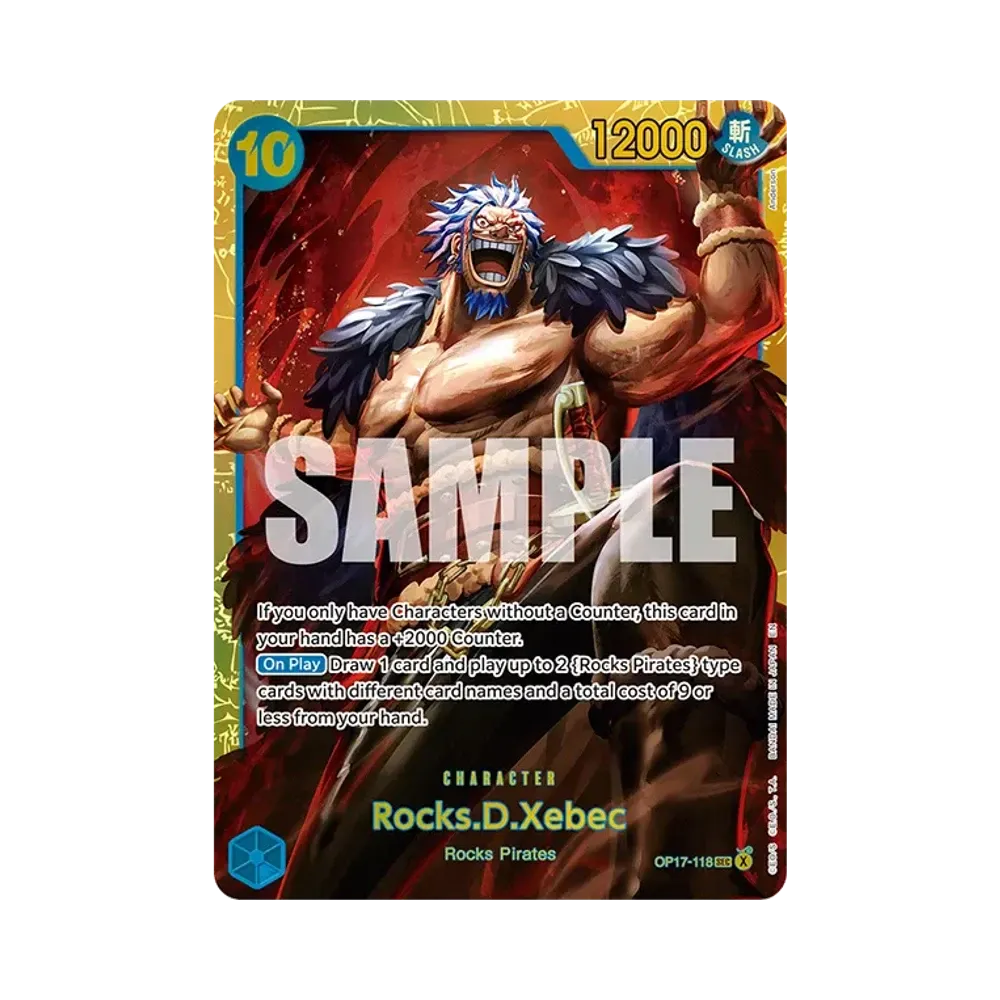 Rocks D. Xebec SEC [OP17-118][EN](Booster Pack "THE WORLD’S STRONGEST WARRIORS")