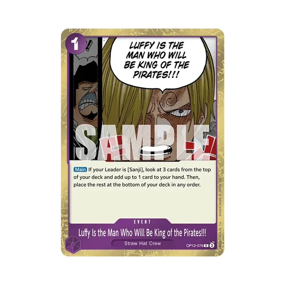Luffy Is the Man Who Will Be King of the Pirates!!! R [OP12-079] [EN](Booster Pack "LEGACY OF THE MASTER")