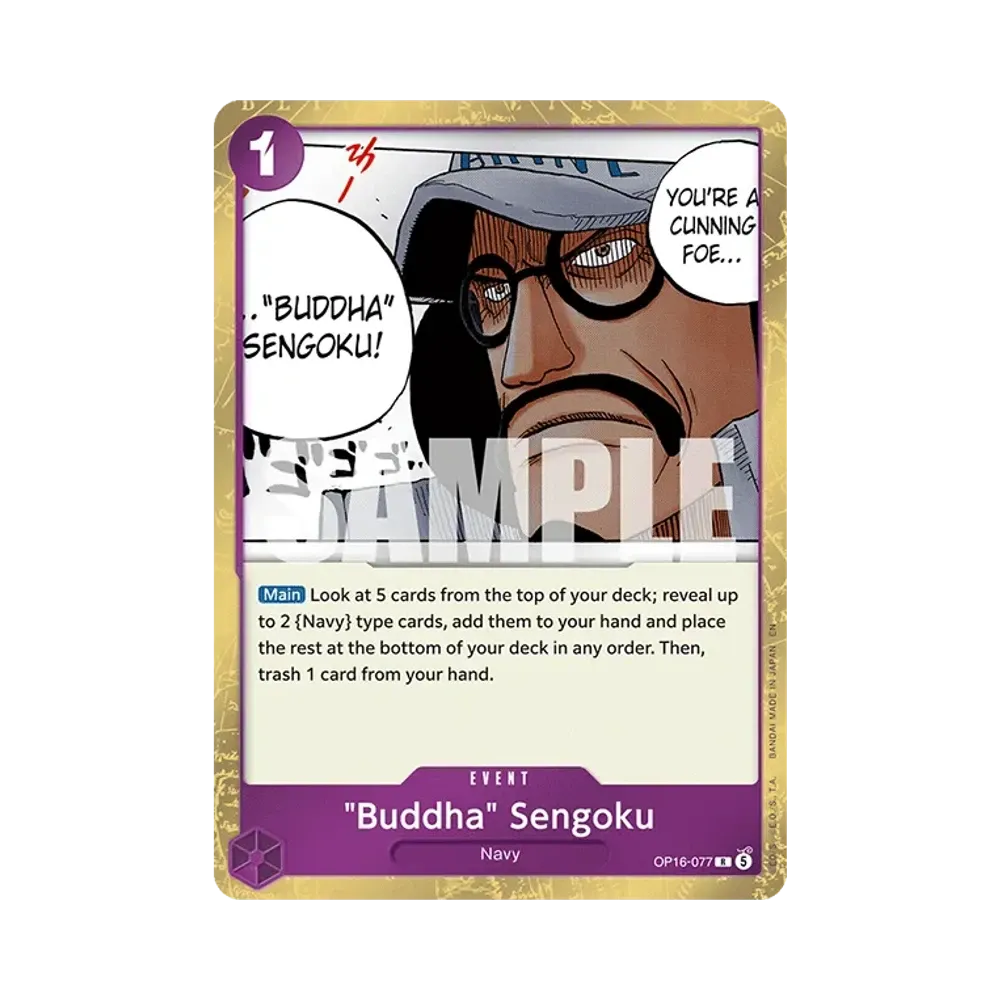 "Buddha" Sengoku R [OP16-077][EN](Booster Pack "THE TIME OF BATTLE")