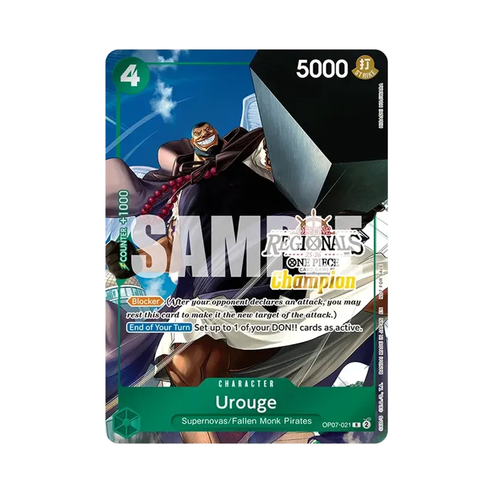 Urouge R [OP07-021] [EN](Promotional Card "Offline Regional Champion Card Set 25-26 Season 1")