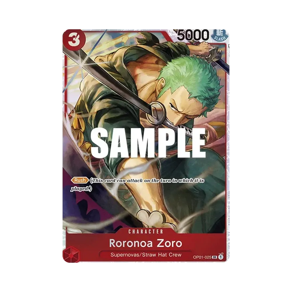 Roronoa Zoro SR [OP01-025] [EN](Ultra DecK "The Three Captains")