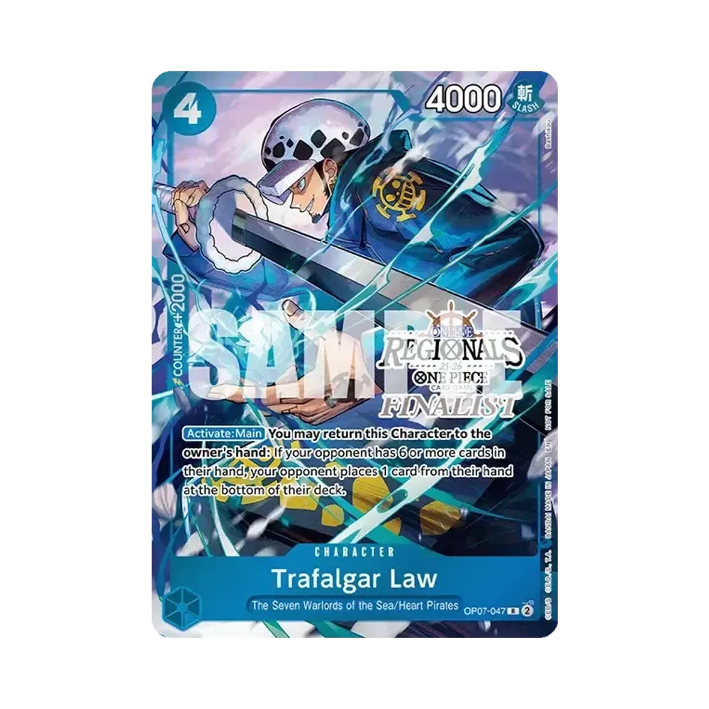 Trafalgar Law R [OP07-047] [EN](Promotional Card "Online Regional Finalist Card Set 2025 Vol.2")