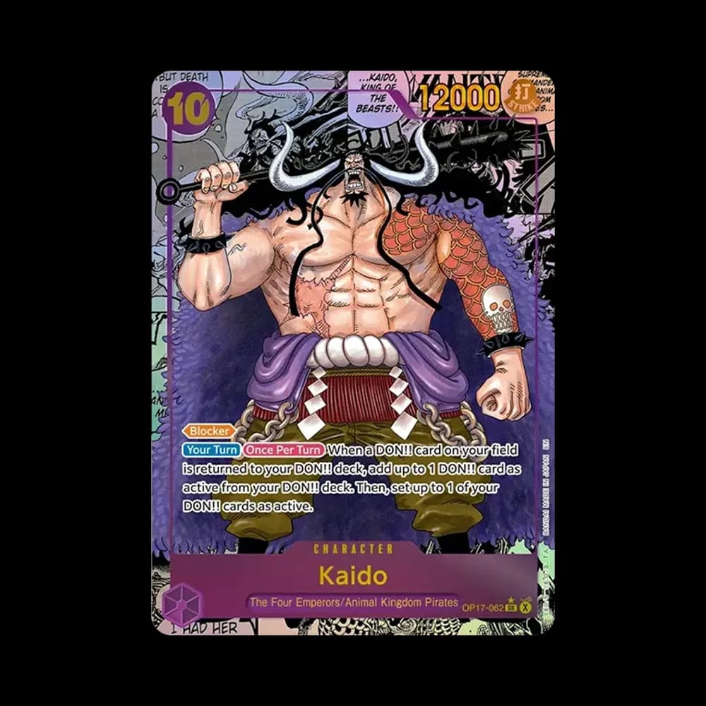 Kaido SR-SP (Manga Alt Art) [OP17-062][EN](Booster Pack "THE WORLD’S STRONGEST WARRIORS")