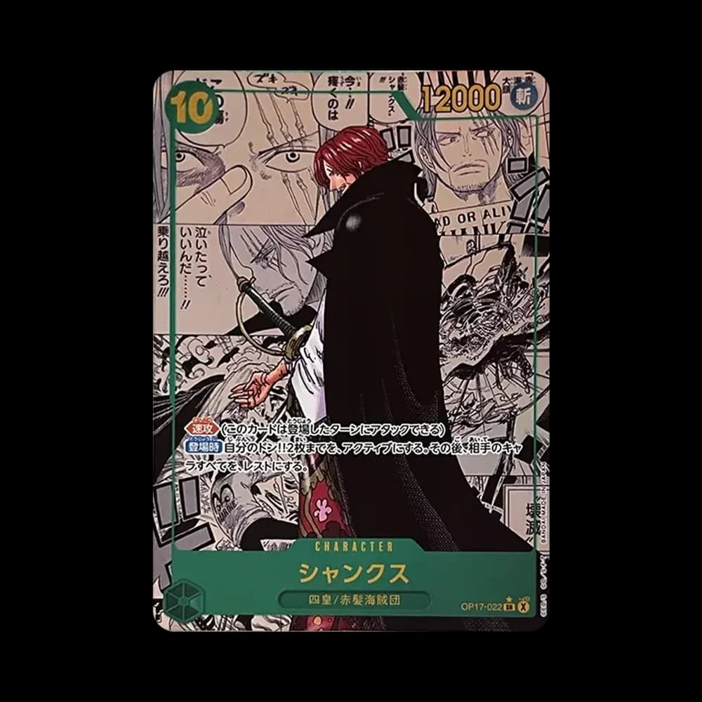 Shanks SR-SP (Manga Alt Art) [OP17-022](Booster Pack "THE WORLD’S STRONGEST WARRIORS")