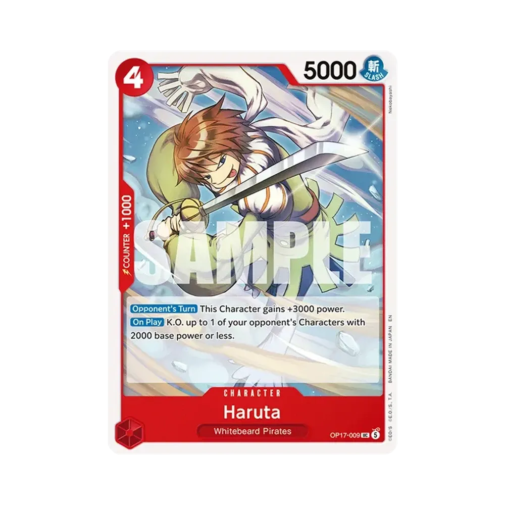 Haruta UC [OP17-009][EN](Booster Pack "THE WORLD’S STRONGEST WARRIORS")